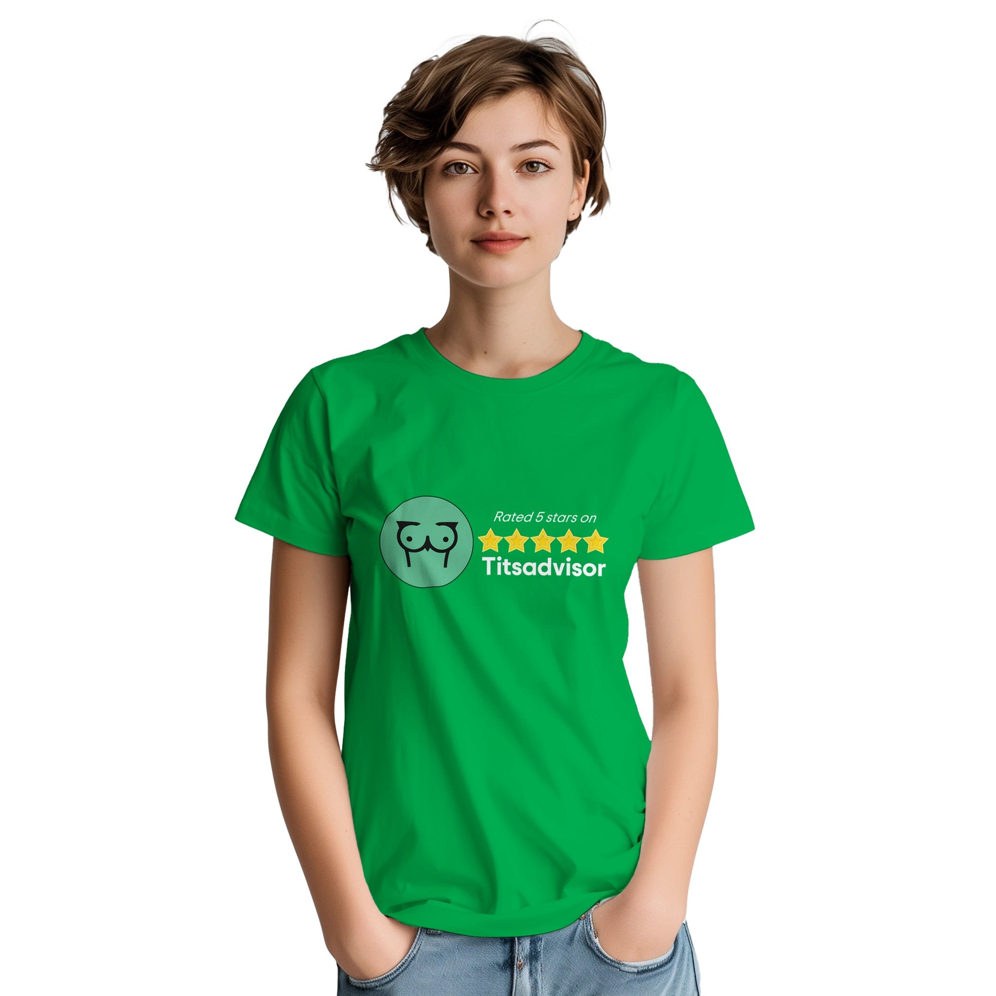 Rated 5 Stars on Titsadvisor adult novelty tshirt irish green