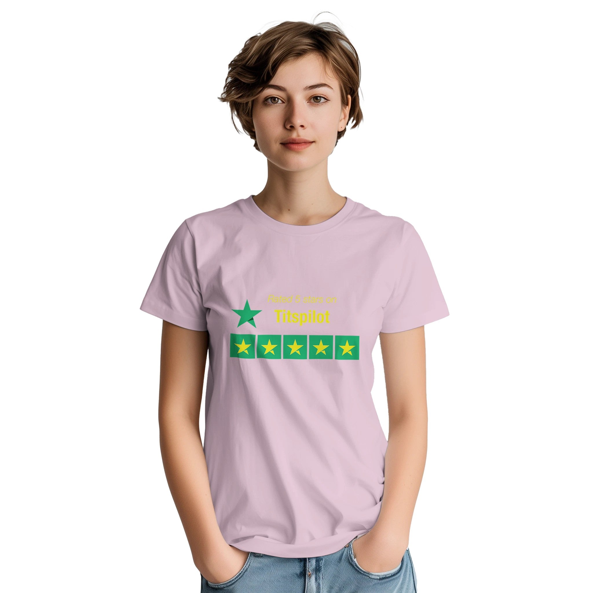 Rated 5 Stars on Titspilot adult novelty tshirt sex reviews pink