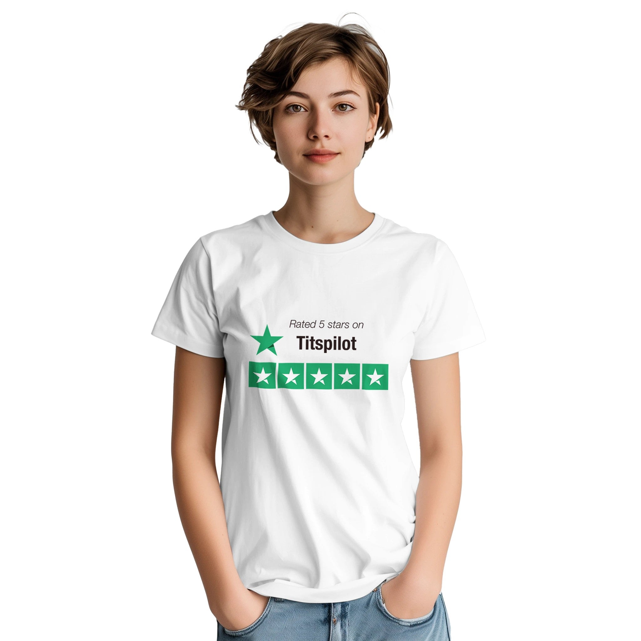 Rated 5 Stars on Titspilot adult novelty tshirt sex reviews white