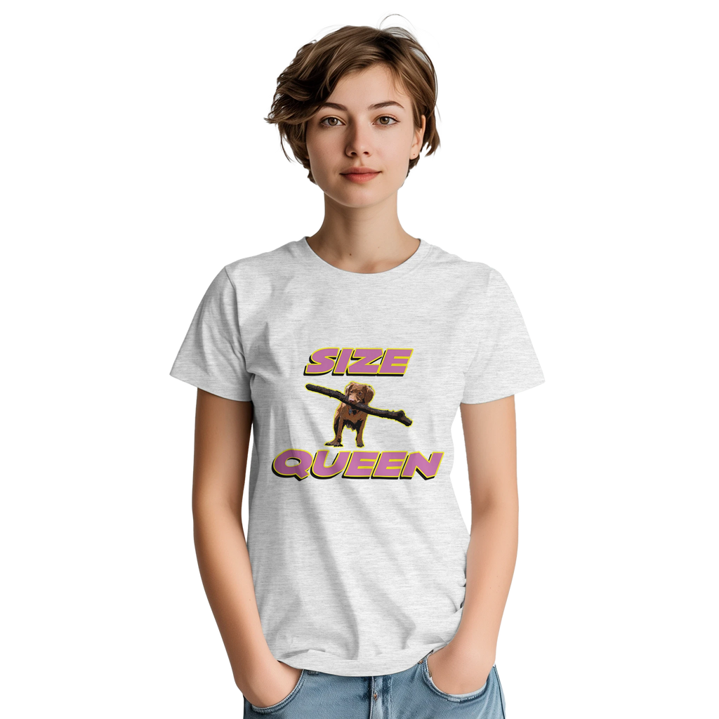 SIZE QUEEN ADULT NOVELTY TSHIRT 