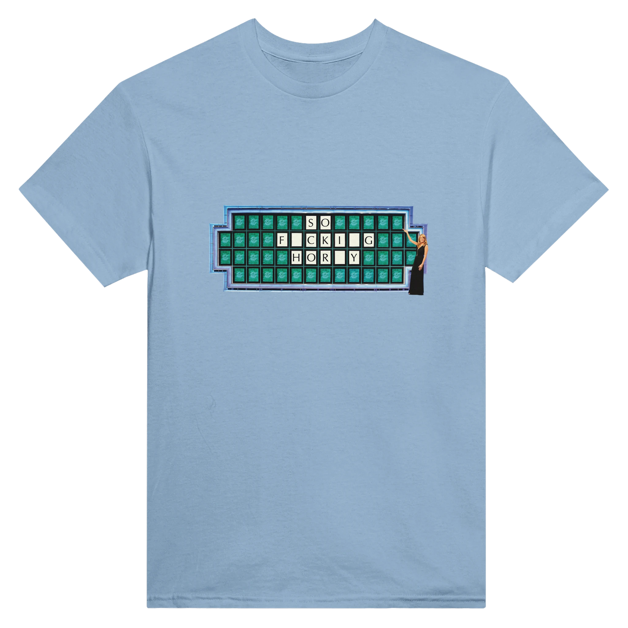 SO FUCKING HORNY ADULT NOVELTY MEME TSHIRT LIGHT BLUE 2