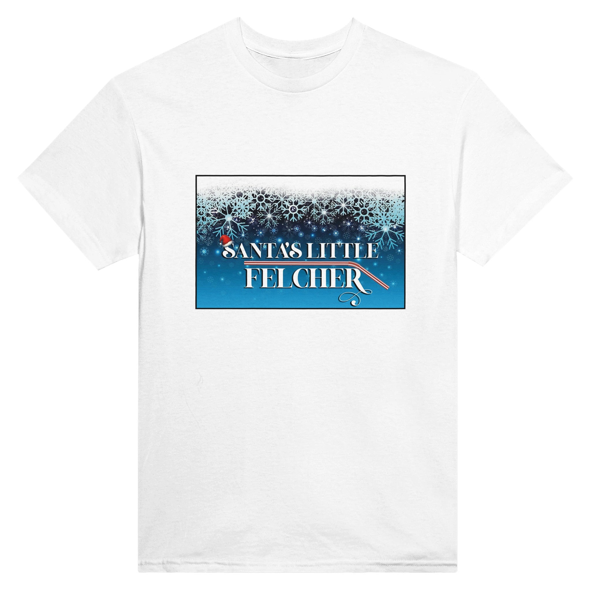 Santa's Little Felcher adult novelty tshirt sex felching