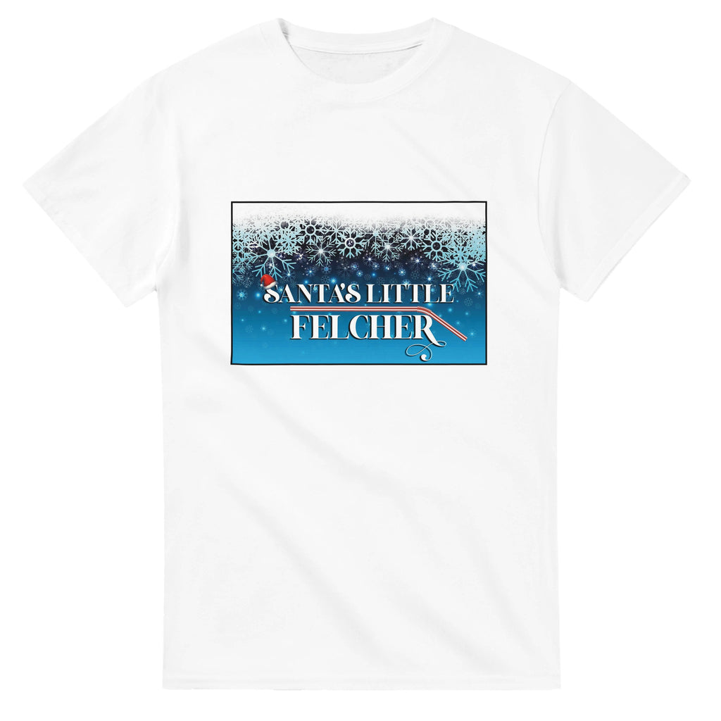 Santa's Little Felcher adult novelty tshirt sex felching white 2