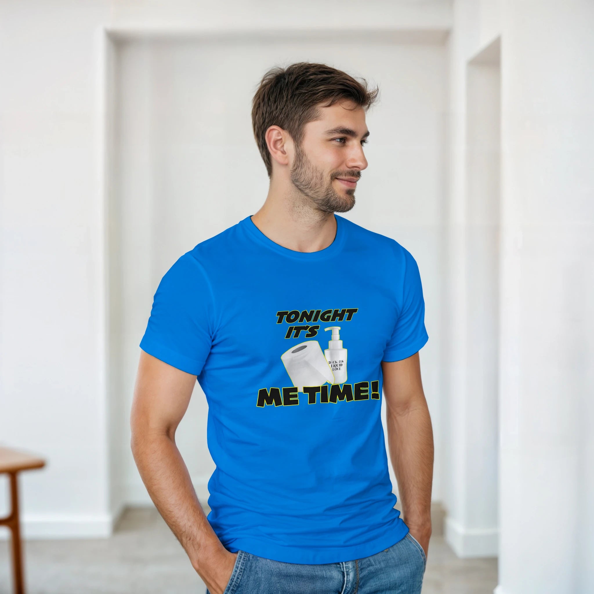 TONIGHT IT'S ME TIME! GUYS EDITION! ADULT NOVELTY TSHIRT ROYAL BLUE 3