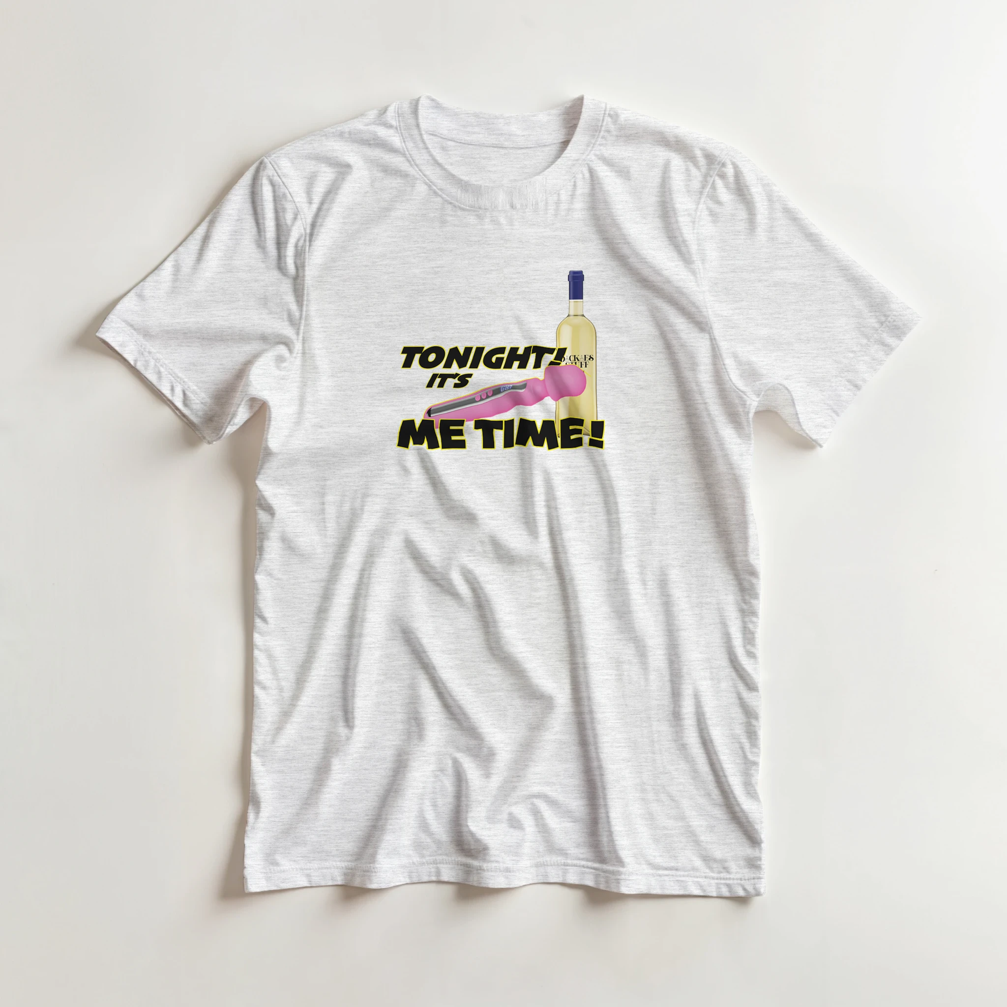 TONIGHT IT'S ME TIME! LADIES EDITIONS NOVELTY ADULT SHIRT ASH GREY 4