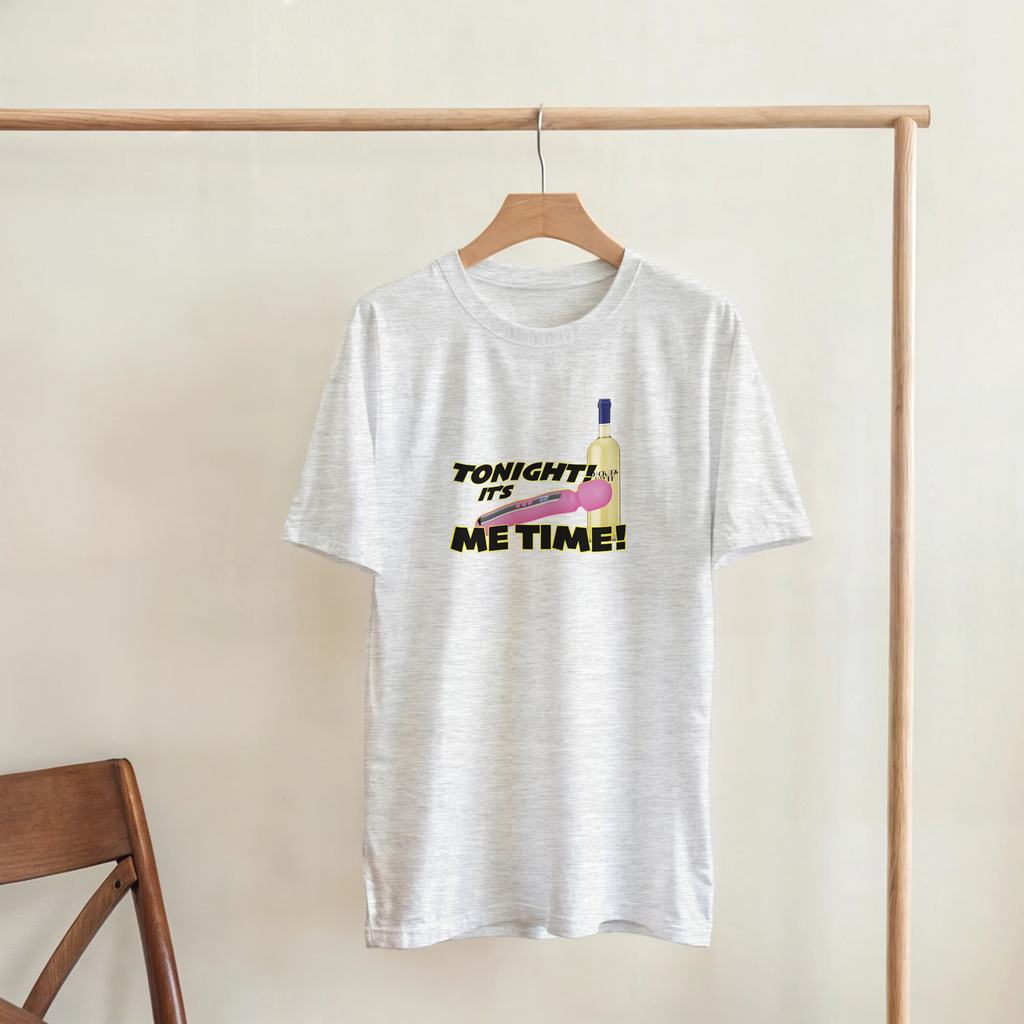 TONIGHT IT'S ME TIME! LADIES EDITIONS NOVELTY ADULT SHIRT ASH GREY 5