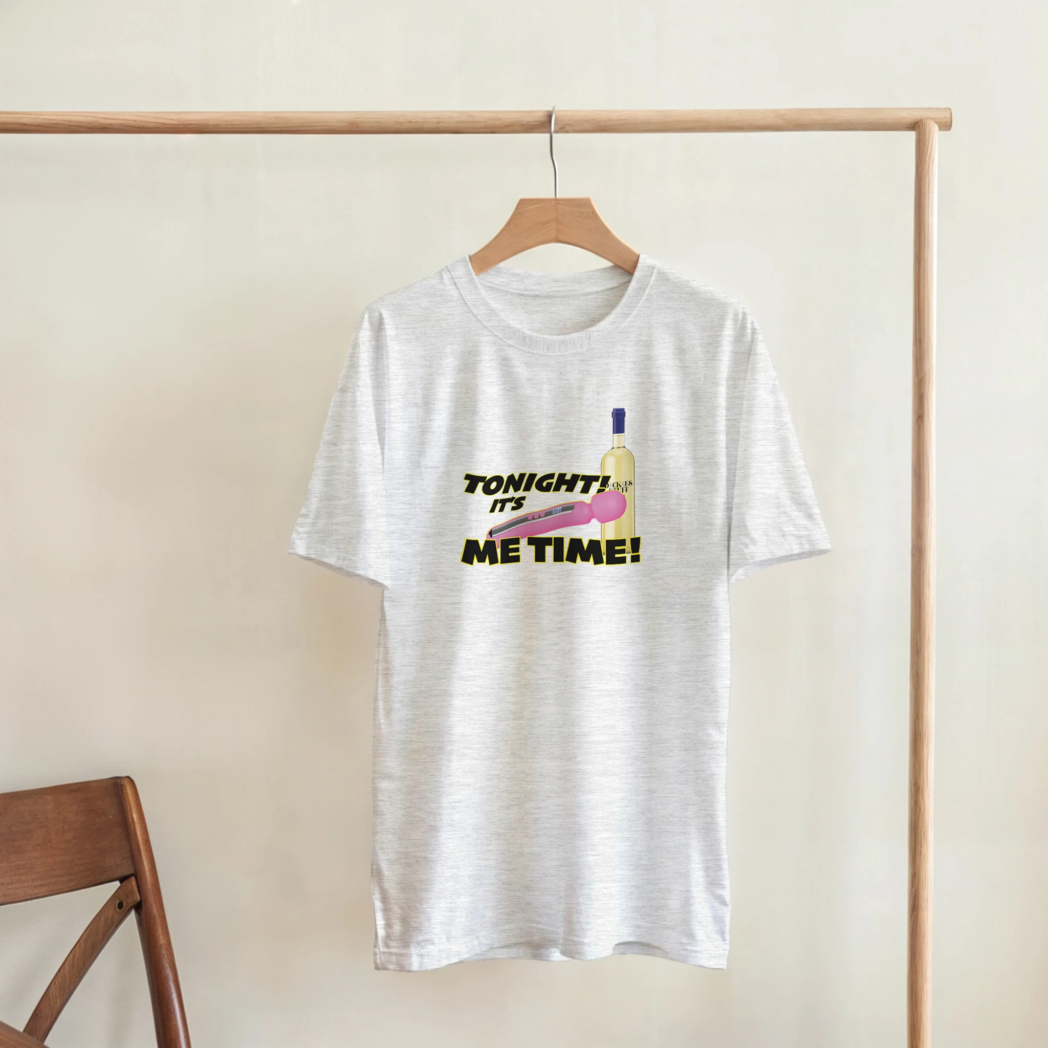 TONIGHT IT'S ME TIME! LADIES EDITIONS NOVELTY ADULT SHIRT ASH GREY 5