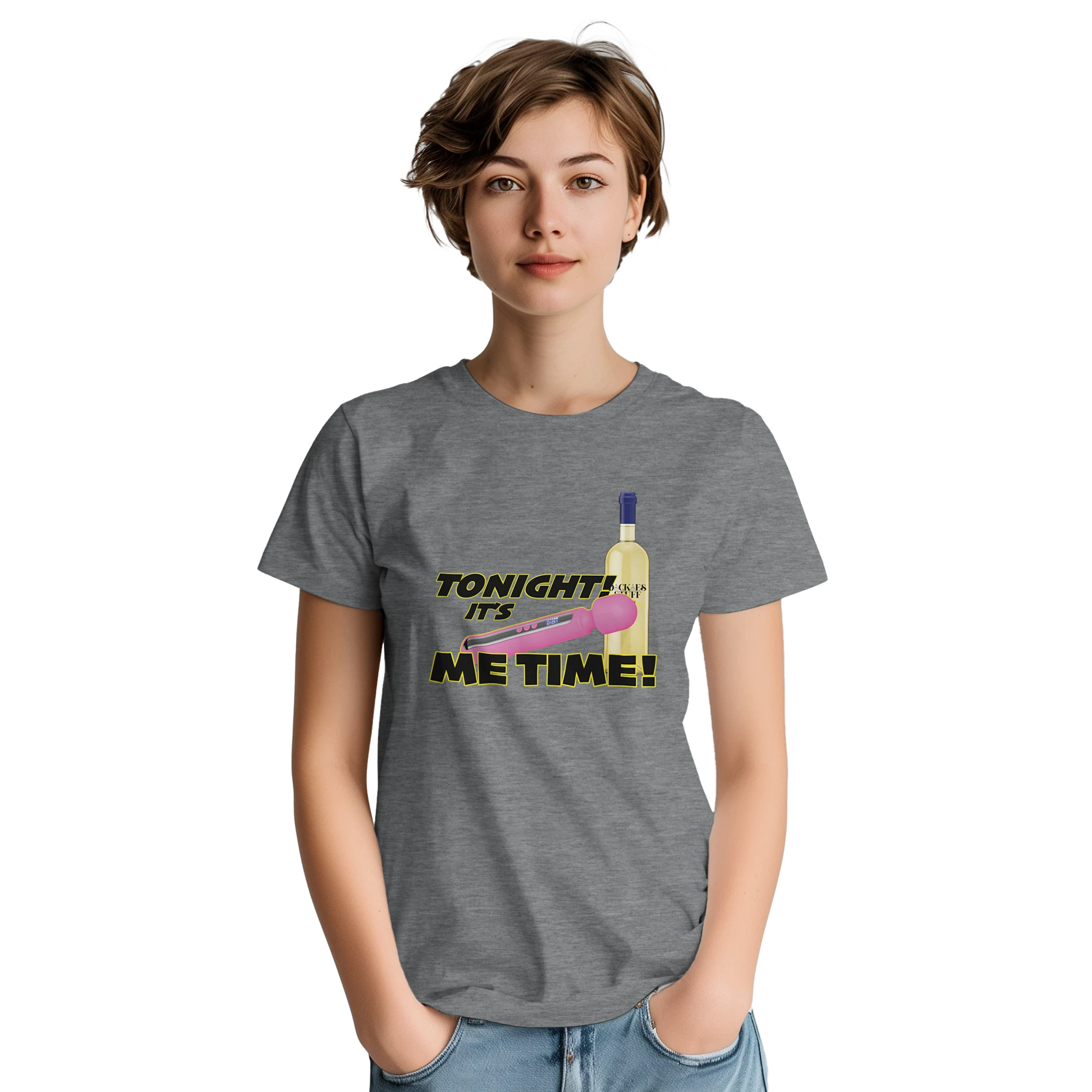 TONIGHT IT'S ME TIME! LADIES EDITIONS NOVELTY ADULT SHIRT SPORT GREY 2