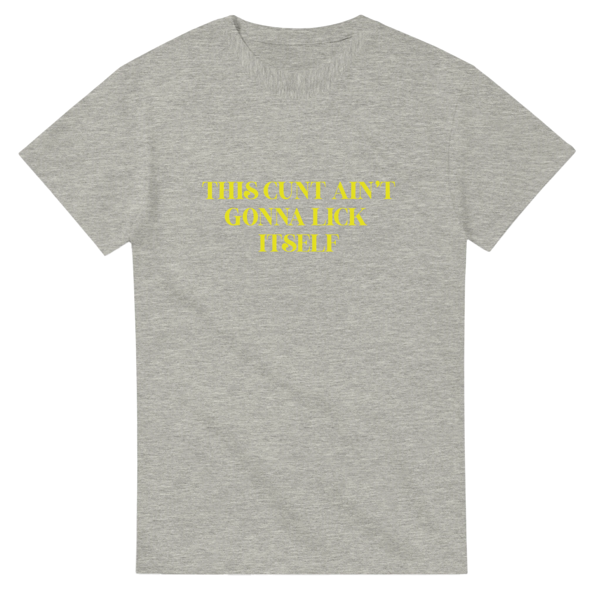 This cunt ain't gonna lick itself adult novelty tshirt sex ash grey 4