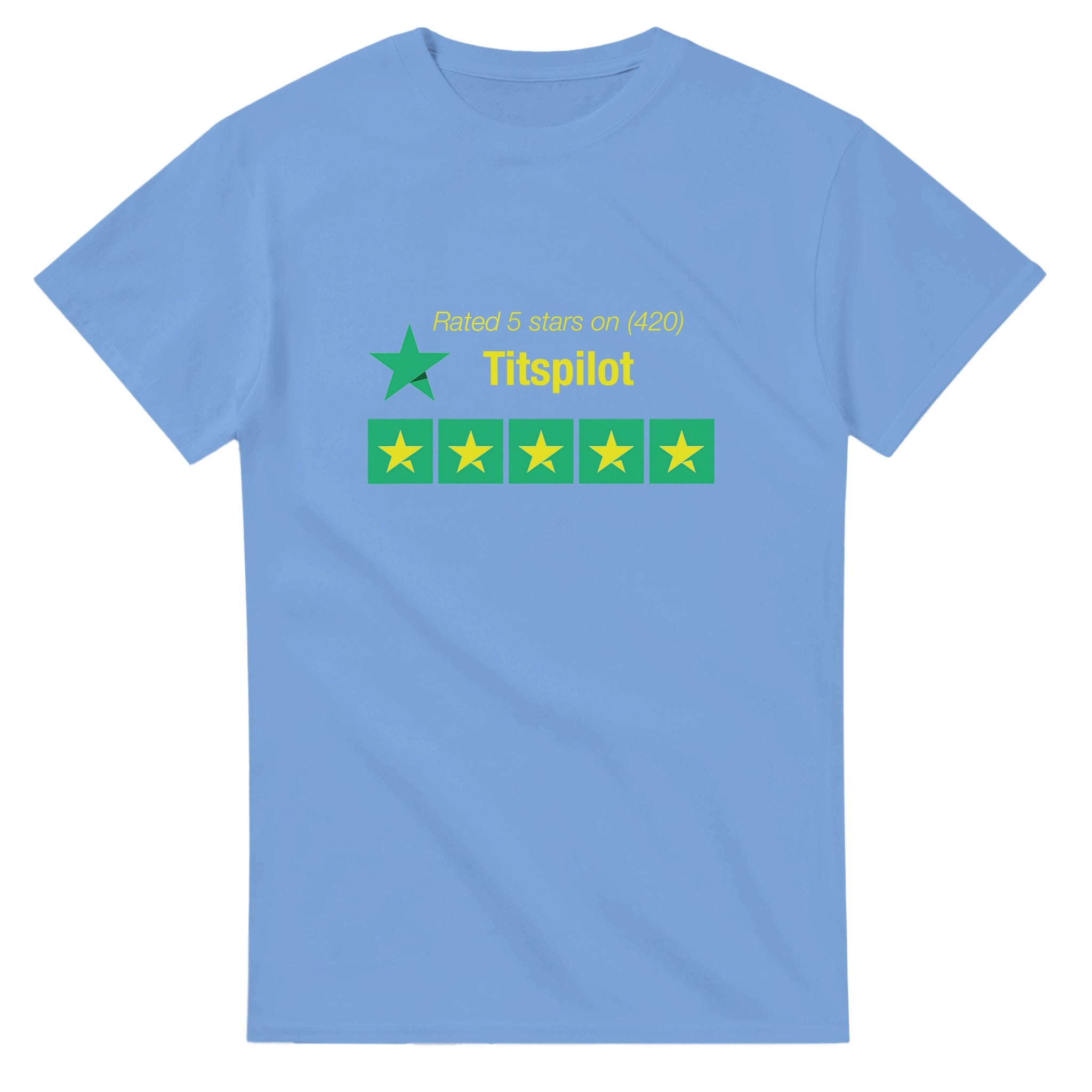 Titspilot rated 5 stars 420 Edition! adult novelty tshirt review light blue 4