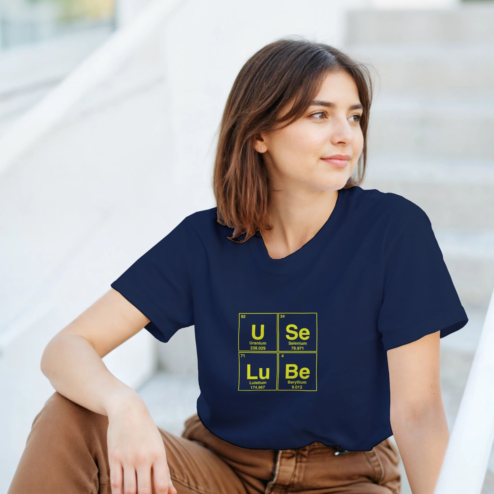 USe LuBe periodic table aduly novelty tshirt anal sex navy blue 7