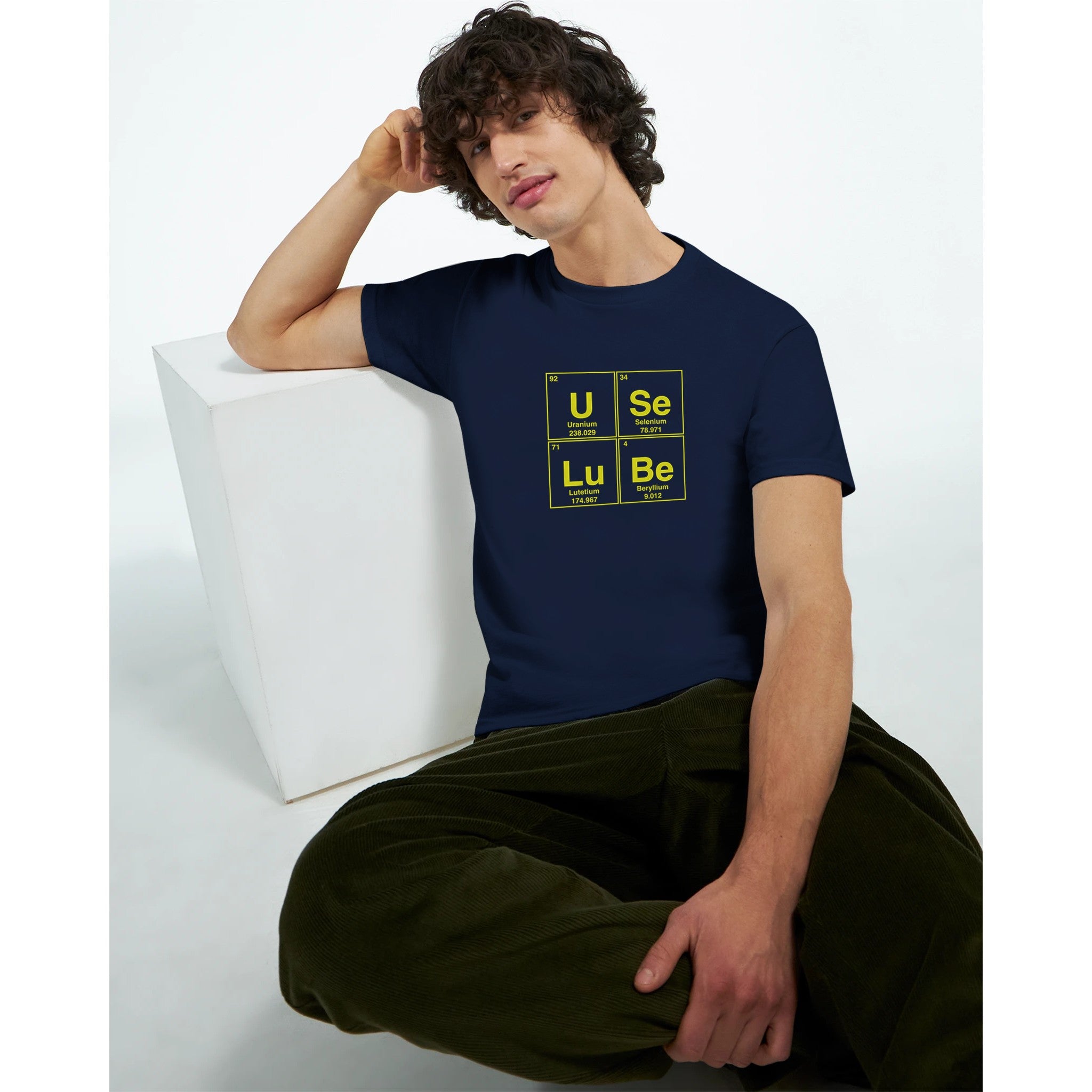 USe LuBe periodic table aduly novelty tshirt anal sex navy blue 8