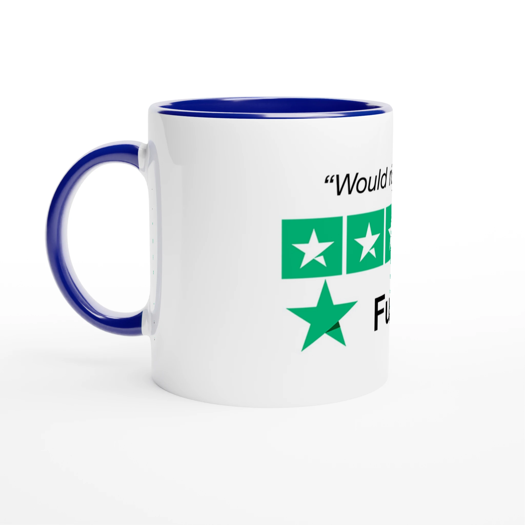 Would Rim Again! novelty adult cup blue