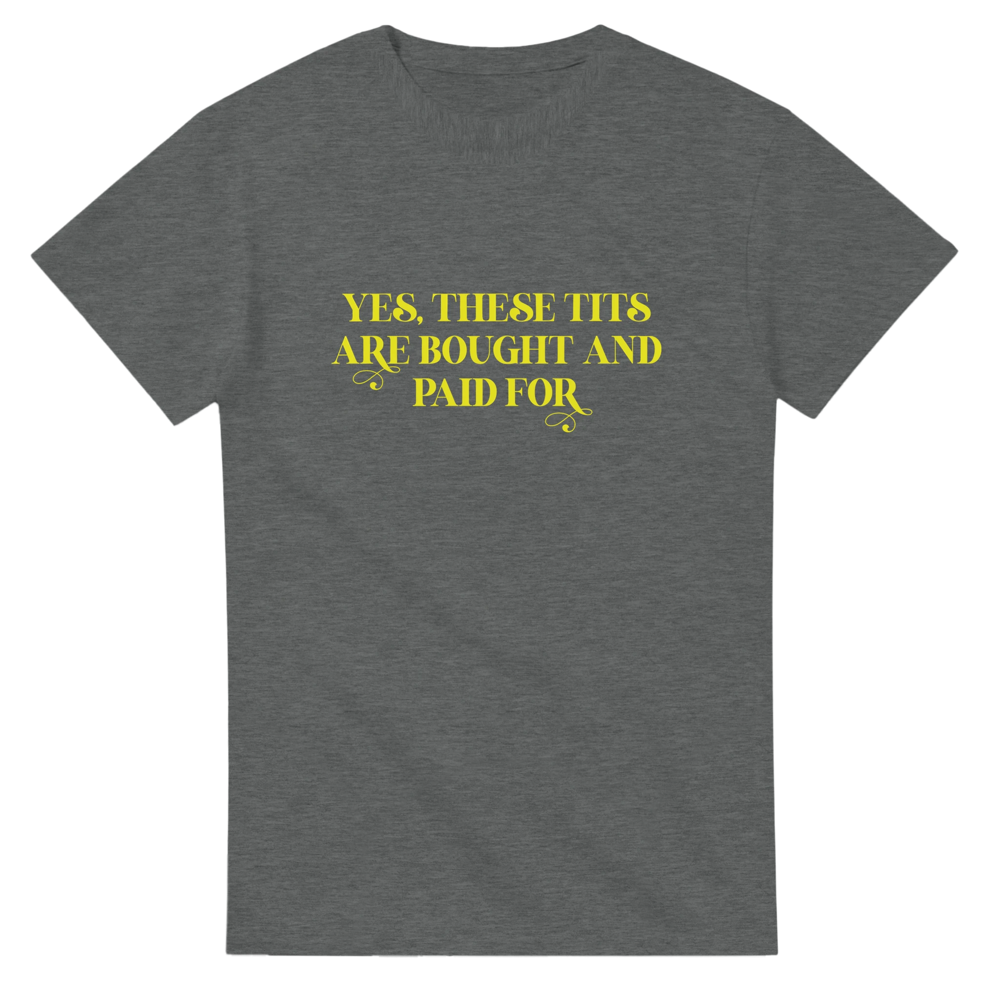 YES THESE TITS ARE BOUGHT AND PAID FOR ADULT NOVELTY TSHIRT