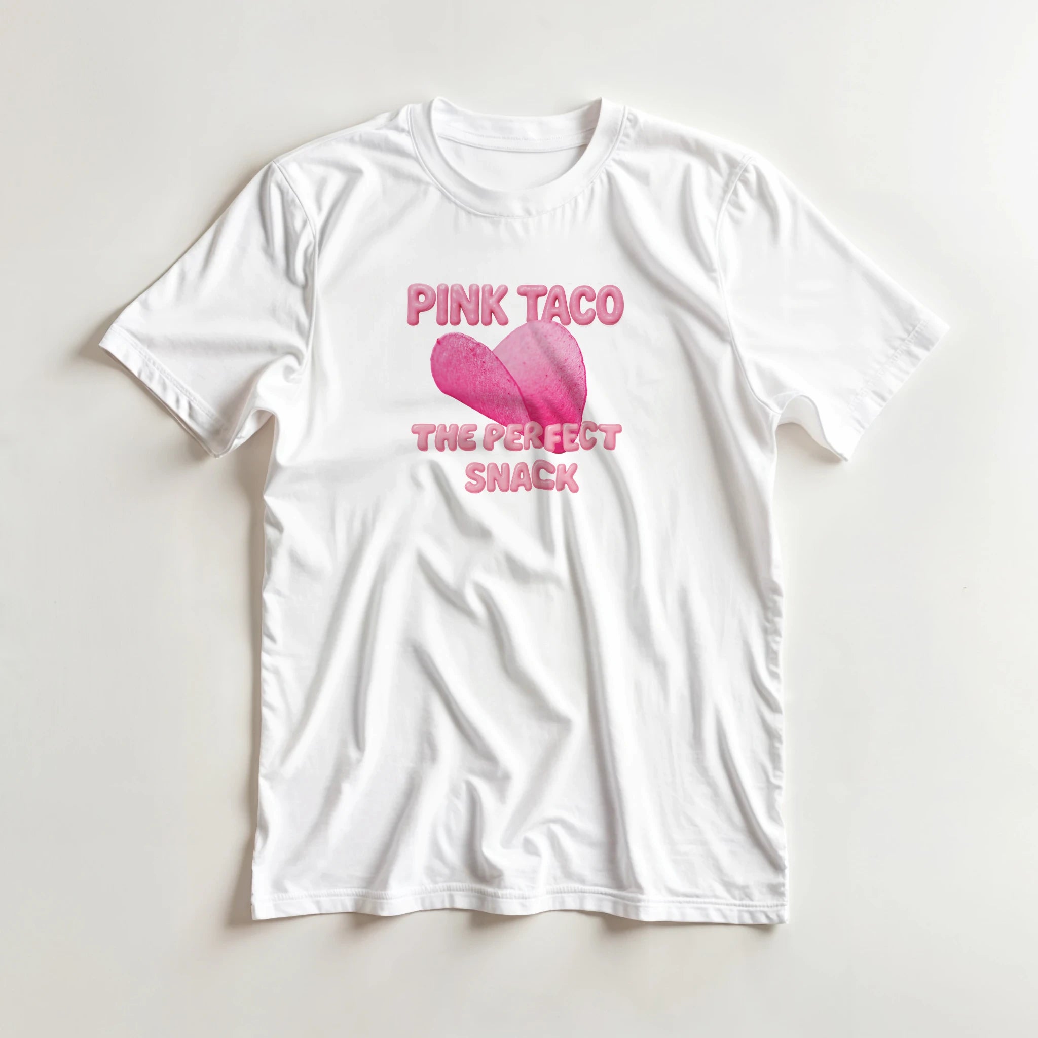 adult novelty tshirt pink white