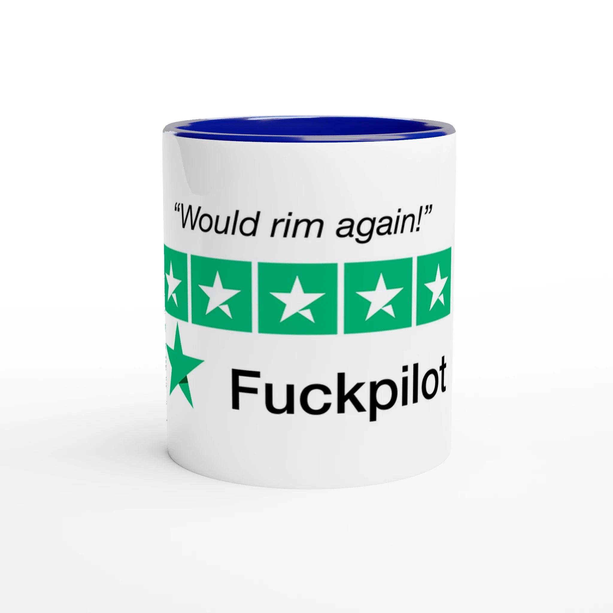 fuckpilot would rim again periodic table novelty adult cup mug blue