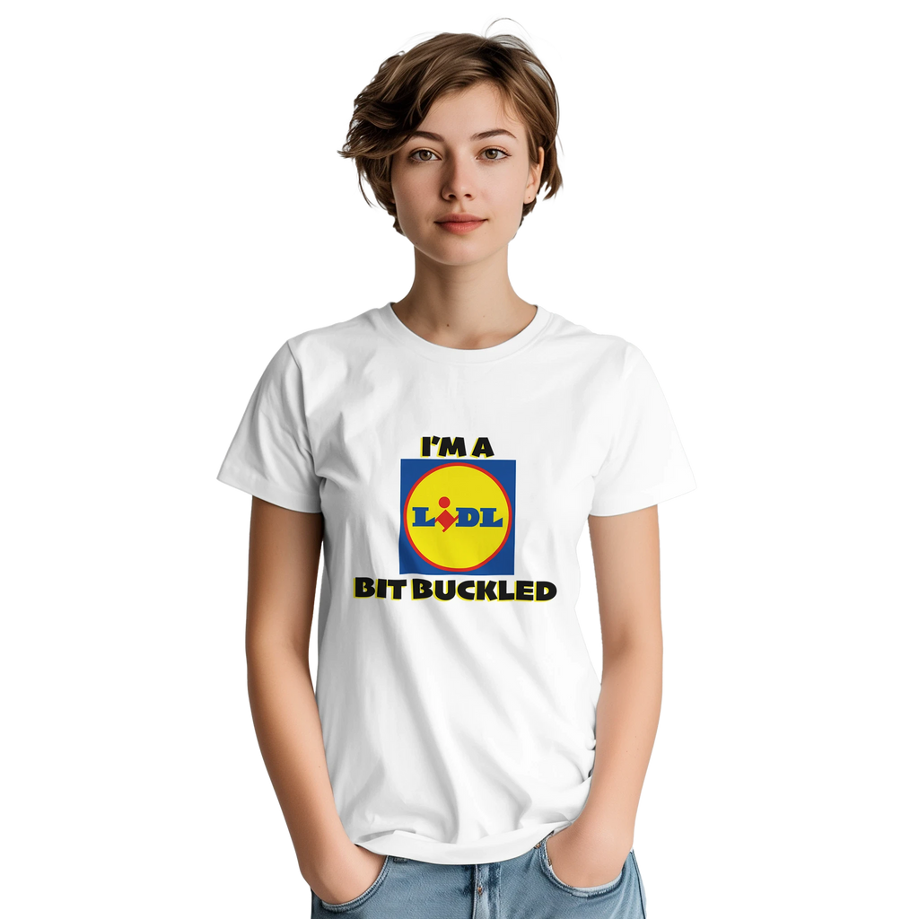 im a lidl bit buckled adult novelty tshirt white 4