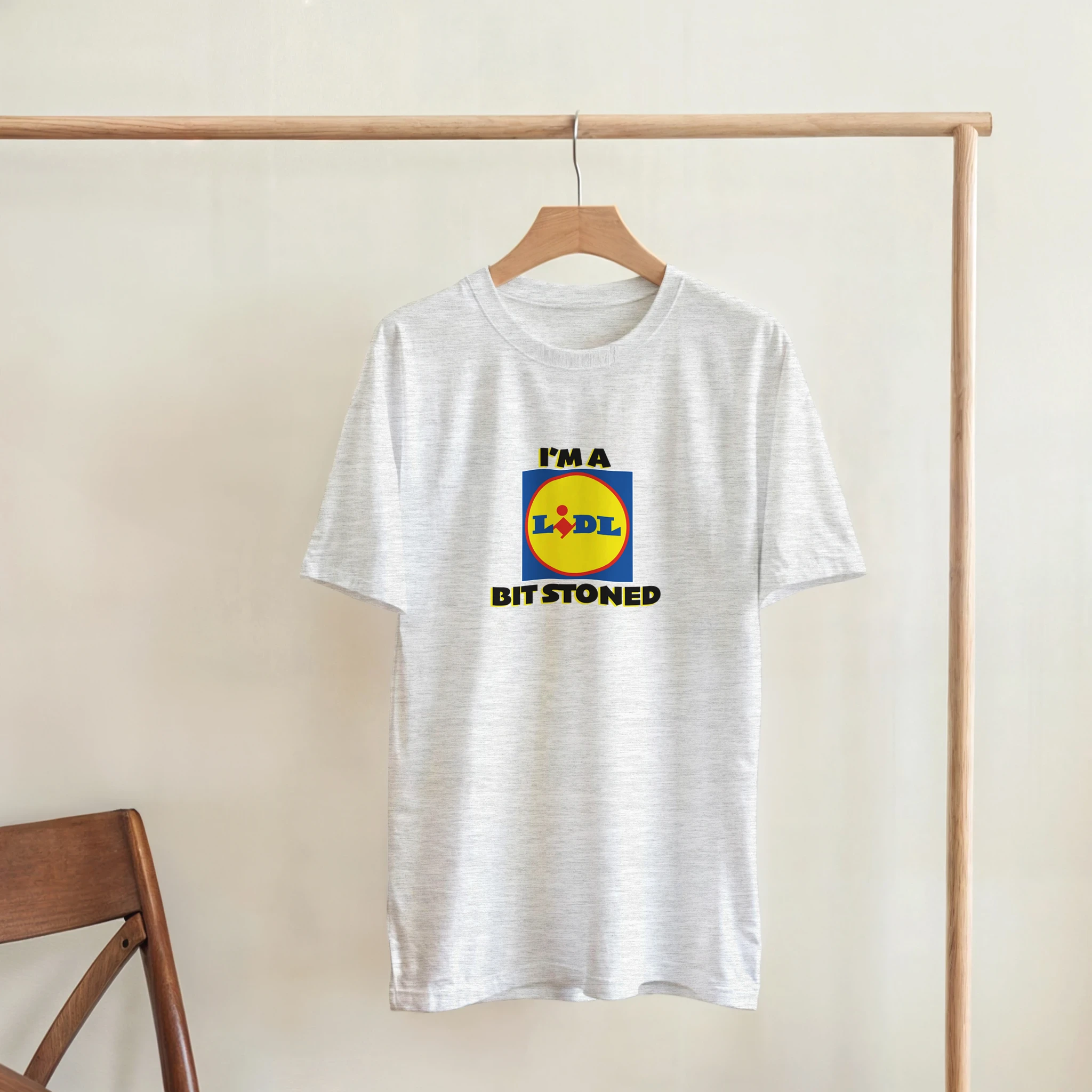 im a lidl bit stoned adult novelty tshirt ash grey 6
