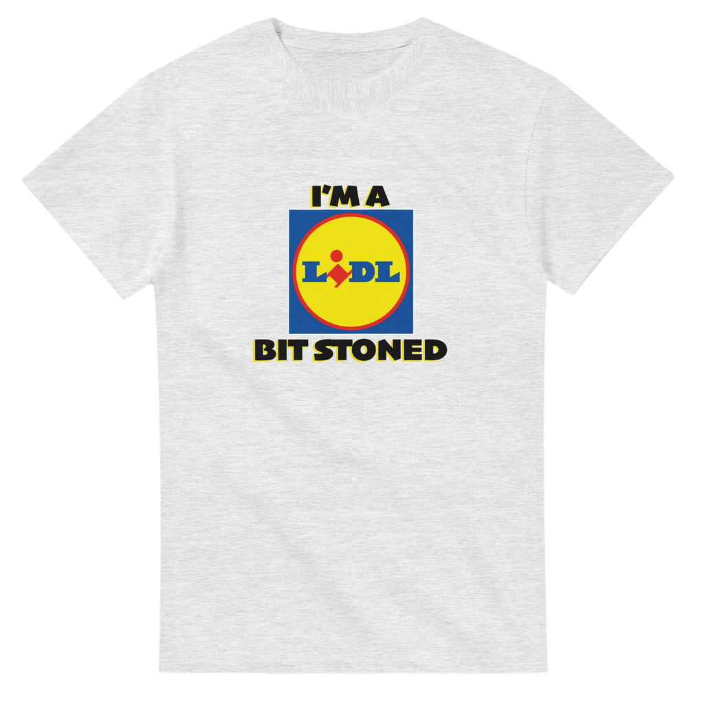 im a lidl bit stoned adult novelty tshirt ash grey 7