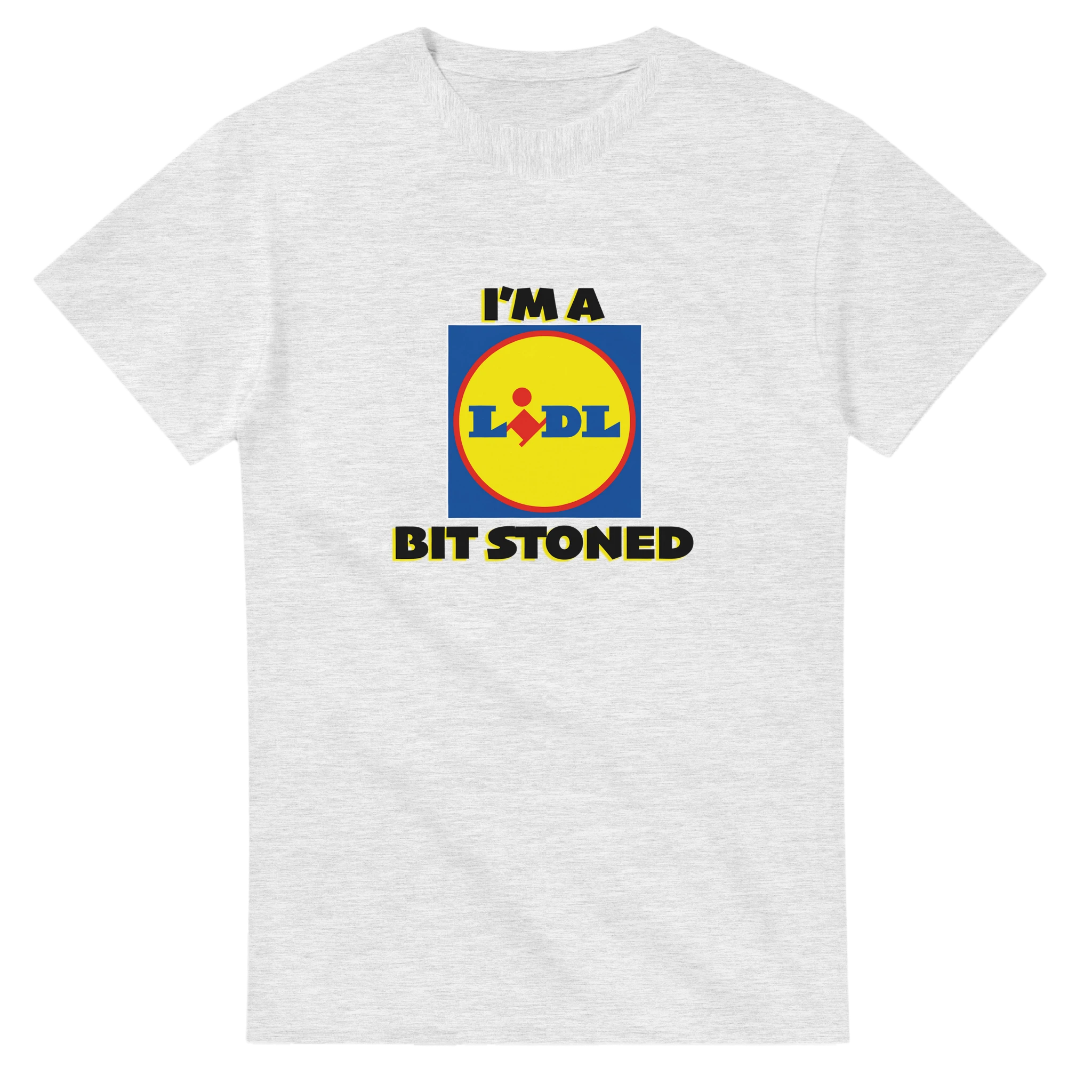 im a lidl bit stoned adult novelty tshirt ash grey 7