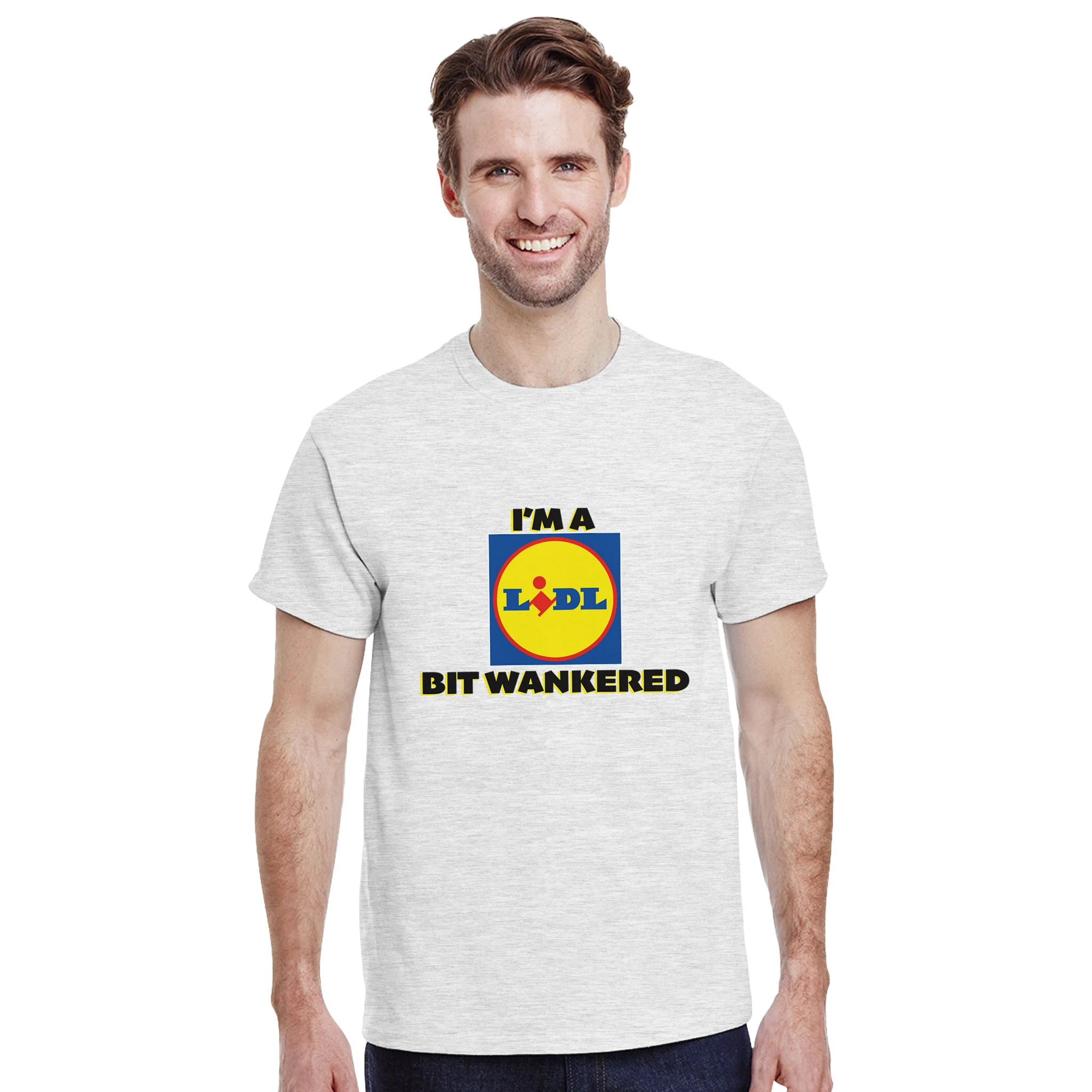im a lidl bit wankered adult novelty tshirt ash grey