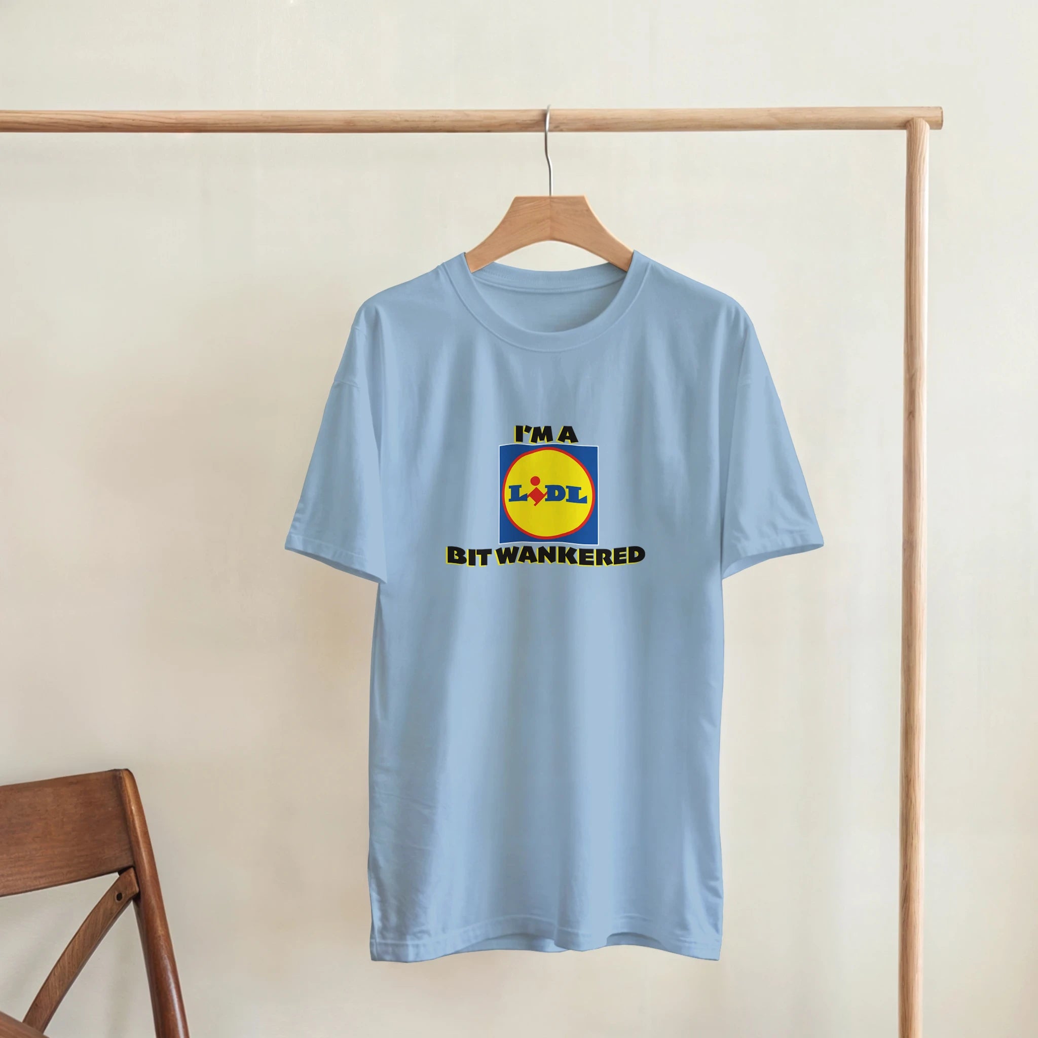 im a lidl bit wankered adult novelty tshirt light blue 2