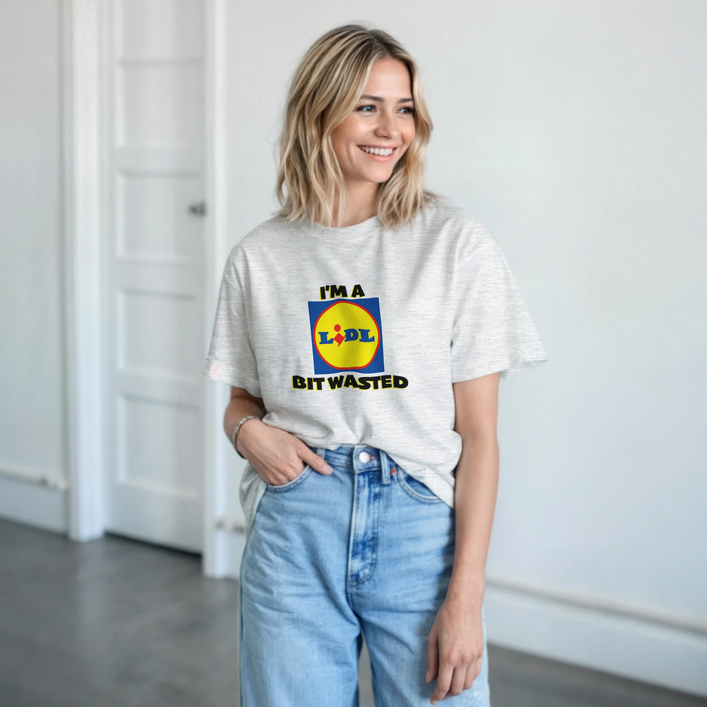 im a lidl bit wasted adult novelty tshirt ash grey 3