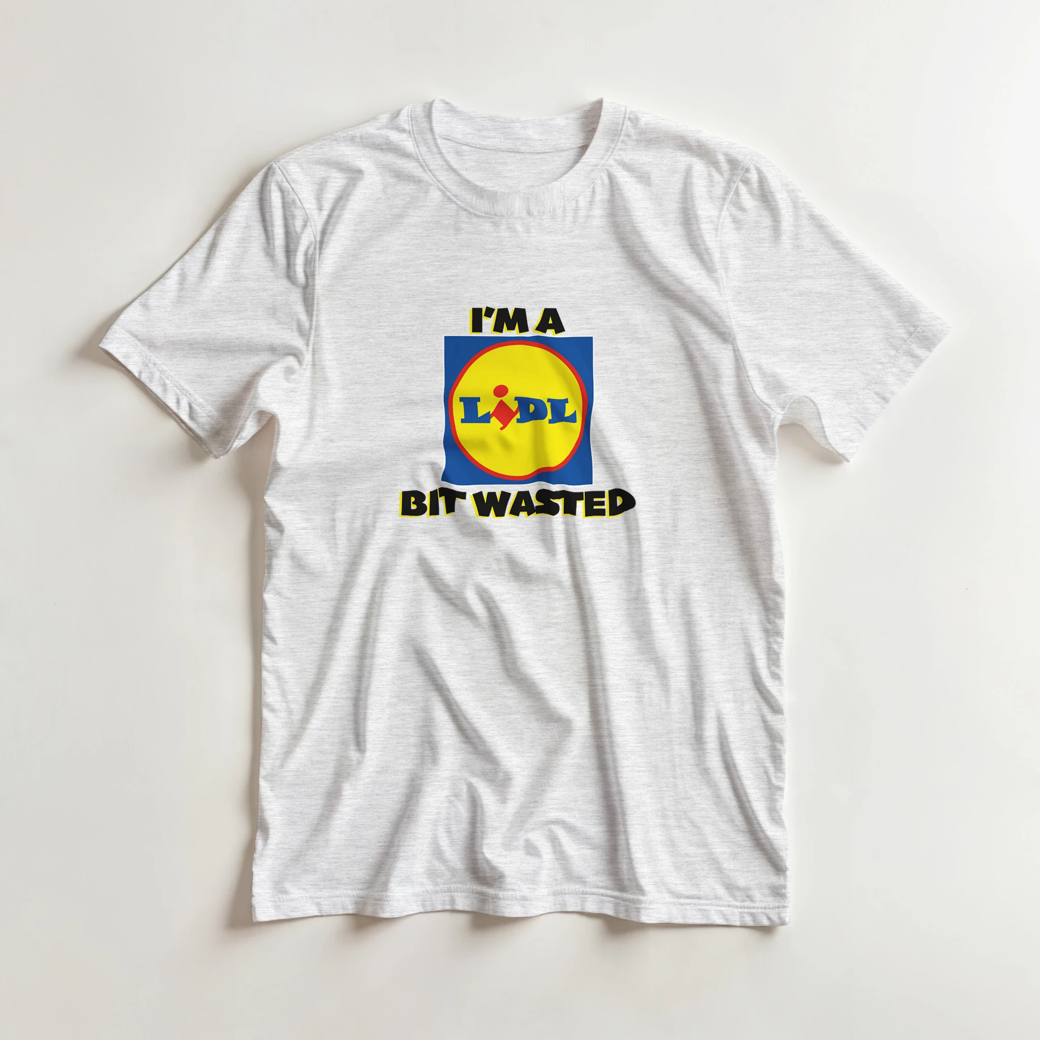 im a lidl bit wasted adult novelty tshirt ash grey 4
