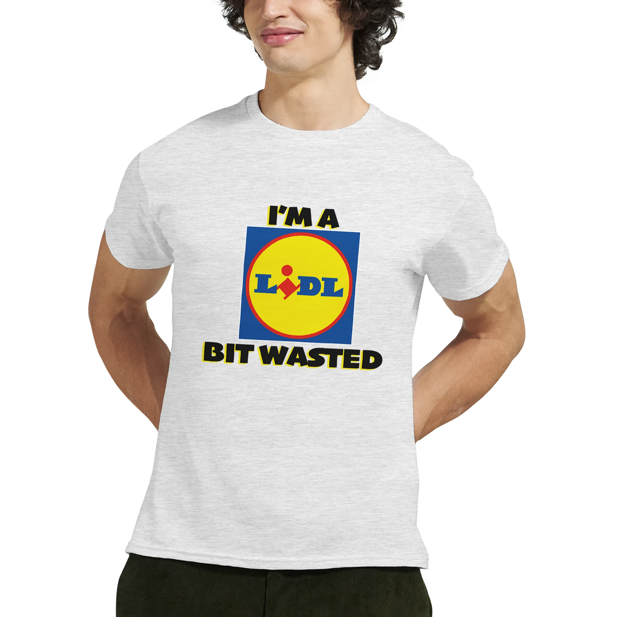 im a lidl bit wasted adult novelty tshirt ash grey 5