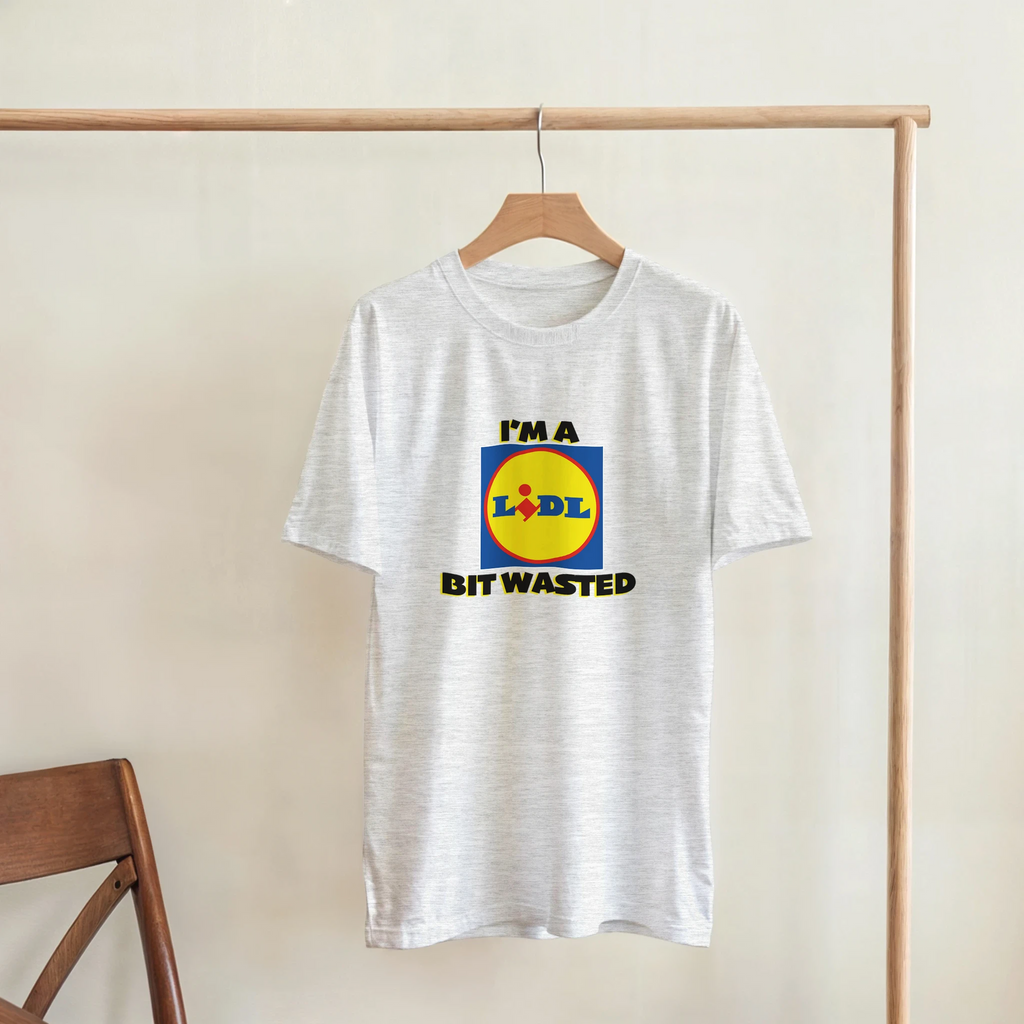 im a lidl bit wasted adult novelty tshirt ash grey 7