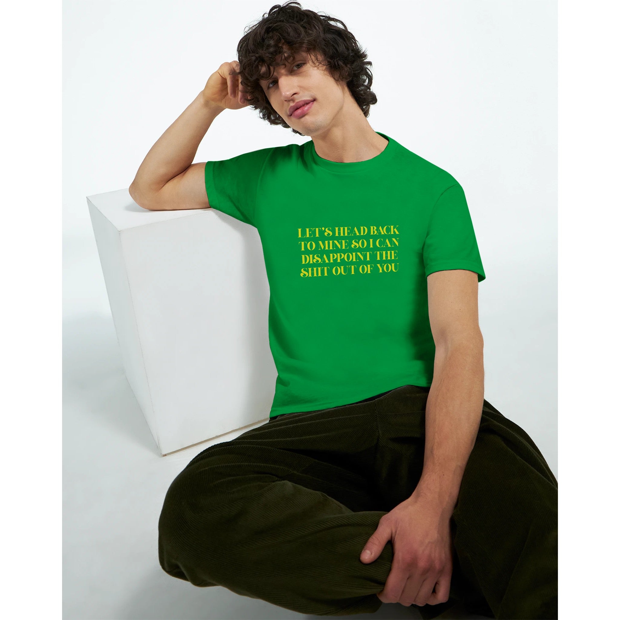 let's head back to mine so i can disappoint the shit out of you adult novelty tshirt sex irish green