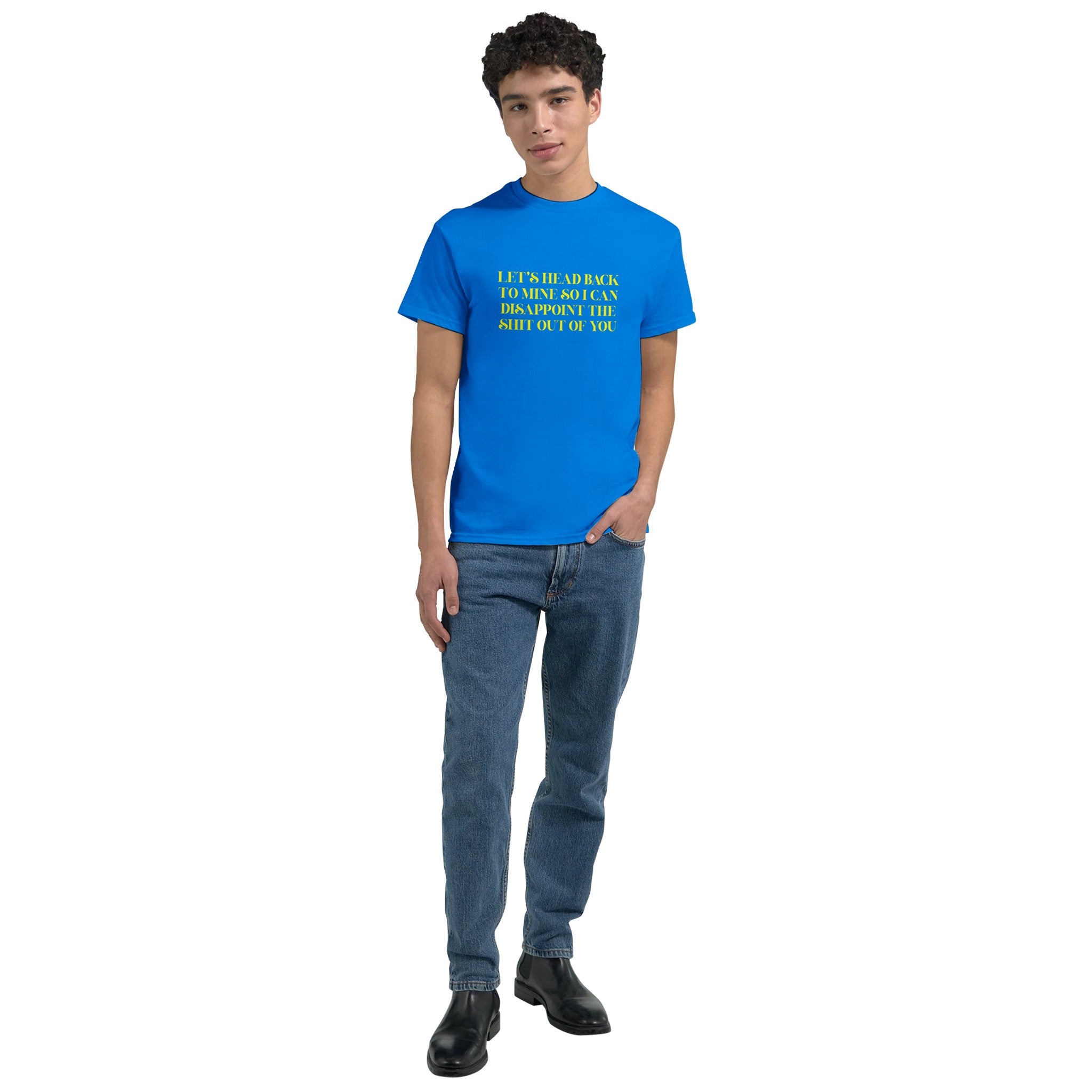 let's head back to mine so i can disappoint the shit out of you adult novelty tshirt sex royal blue 5