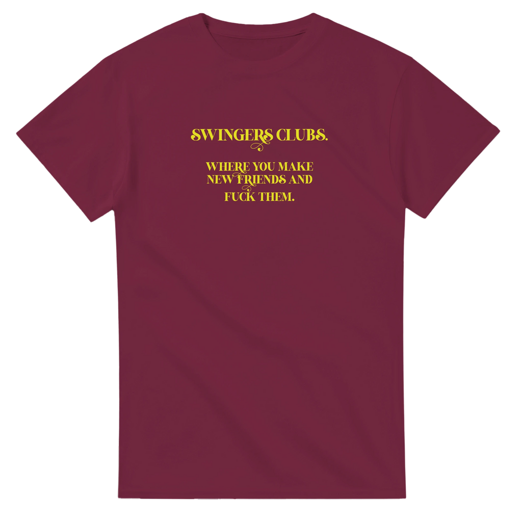 swingers clubs where you make new friends and fuck them adult novelty tshirt sex burgundy 3