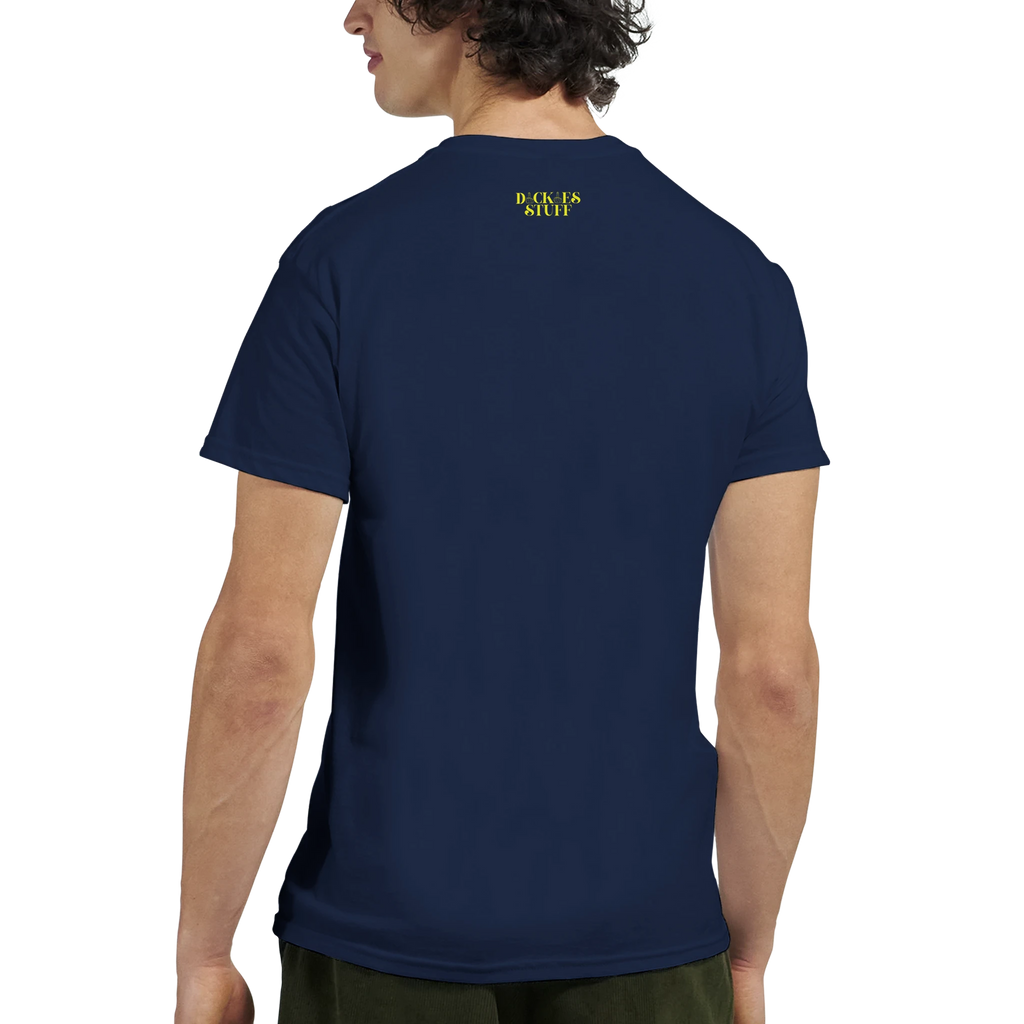 transphobia when you're scared your girlfriend has a bigger cock than you do adult novelty tshirt navy blue rear